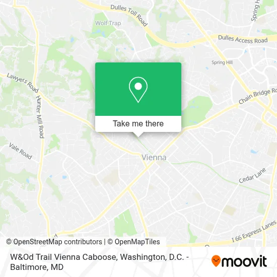 W&Od Trail Vienna Caboose map
