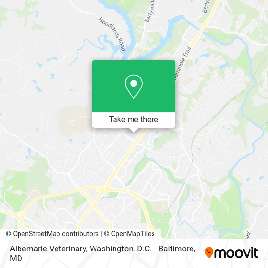 Albemarle Veterinary map