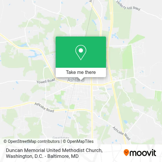 Duncan Memorial United Methodist Church map