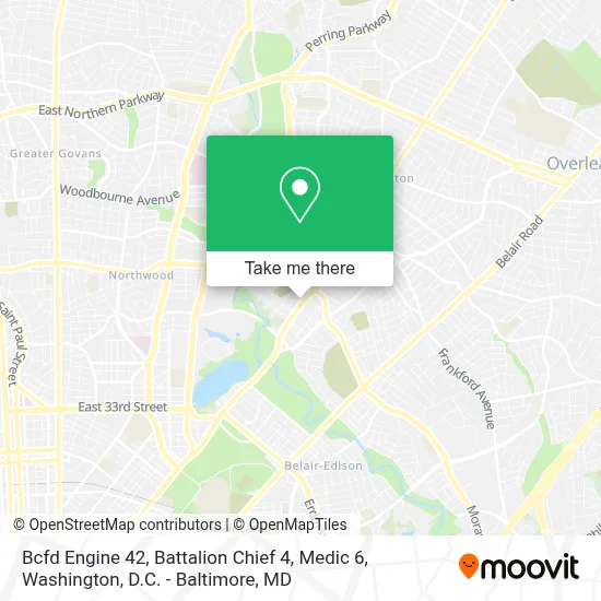 Bcfd Engine 42, Battalion Chief 4, Medic 6 map