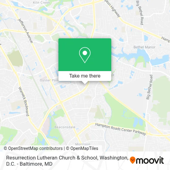 Resurrection Lutheran Church & School map