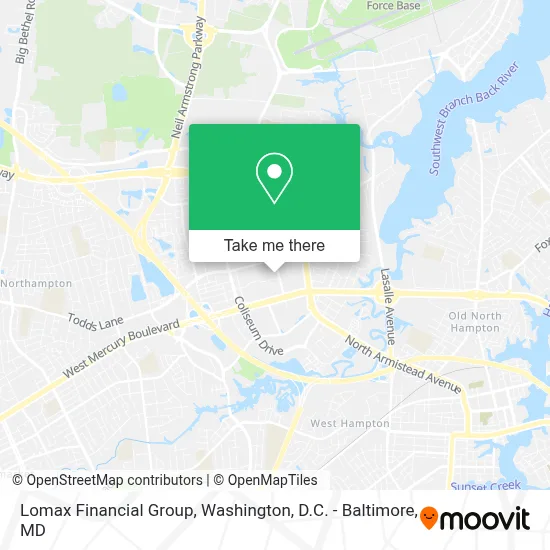 Lomax Financial Group map