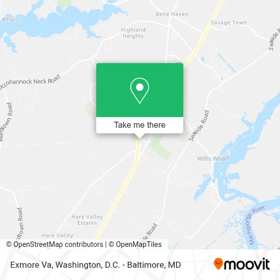Exmore Va map
