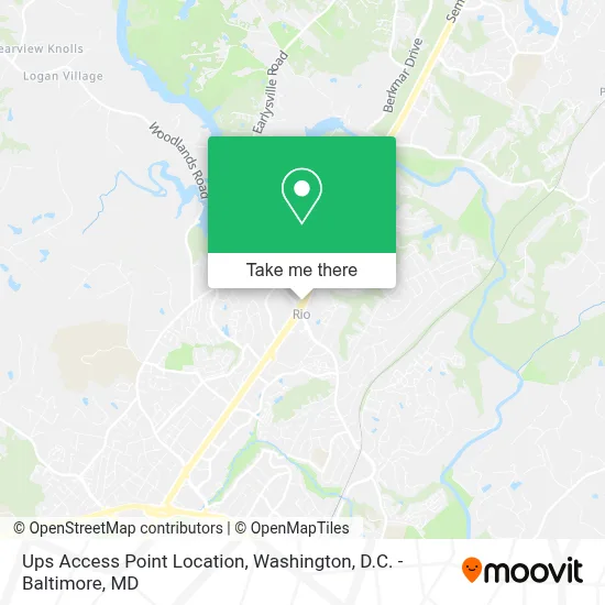 Ups Access Point Location map