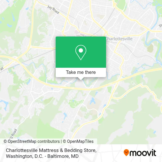 Charlottesville Mattress & Bedding Store map
