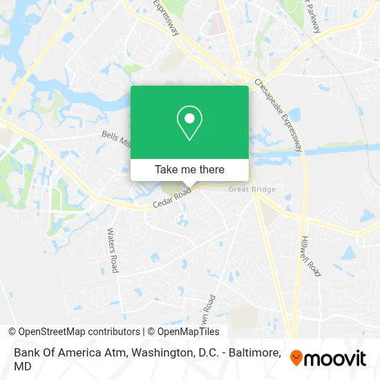 Bank Of America Atm map