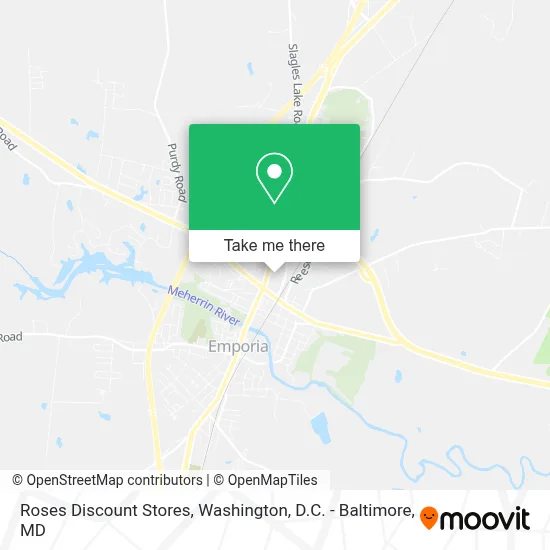 Roses Discount Stores map