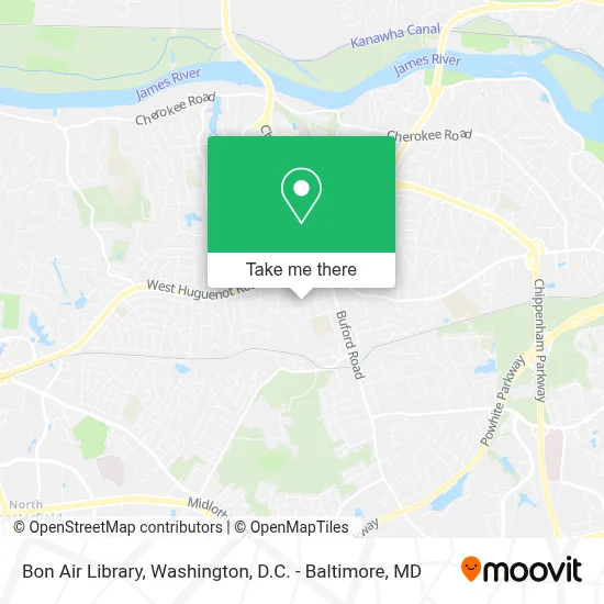 Bon Air Library map