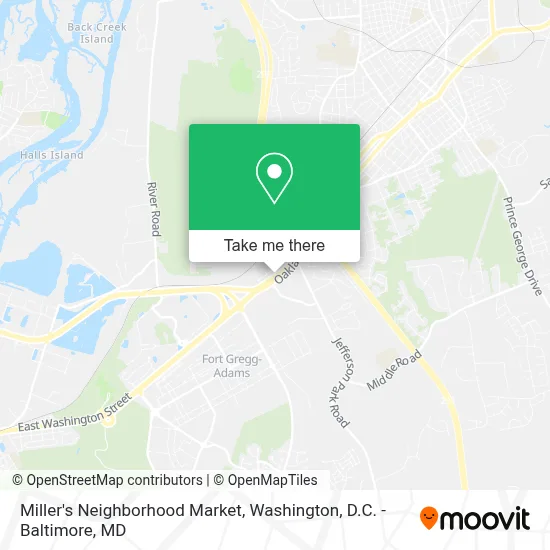 Miller's Neighborhood Market map