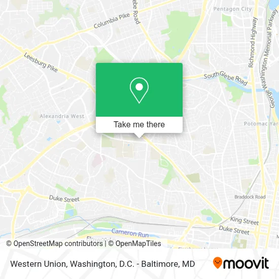 Western Union map