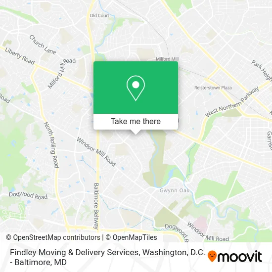 Findley Moving & Delivery Services map