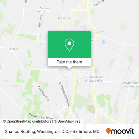 Shanco Roofing map