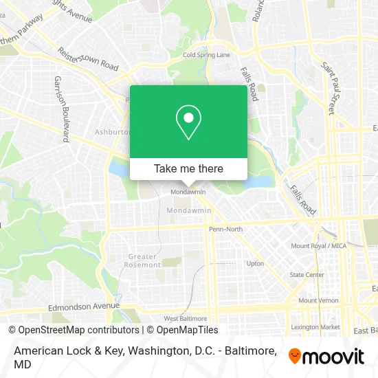 American Lock & Key map