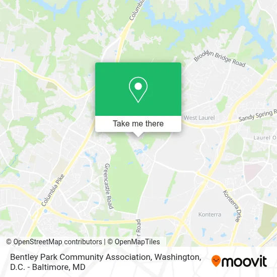 Bentley Park Community Association map