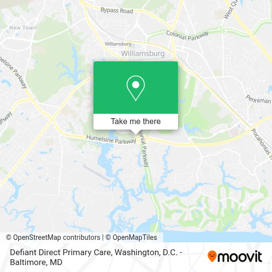 Defiant Direct Primary Care map