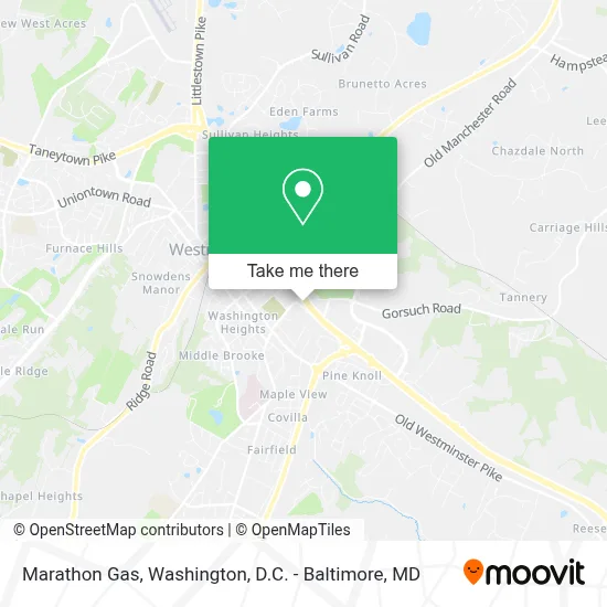 Marathon Gas map