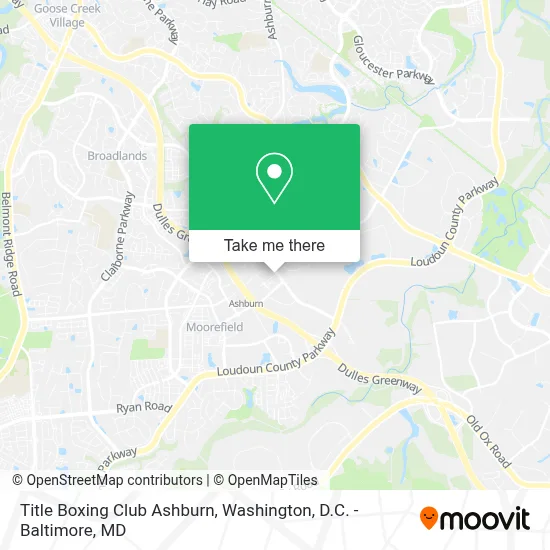 Title Boxing Club Ashburn map