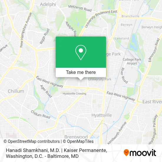 Hanadi Shamkhani, M.D. | Kaiser Permanente map