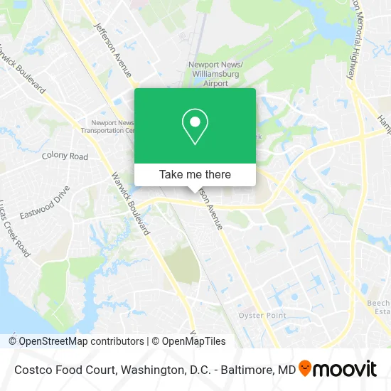 Costco Food Court map