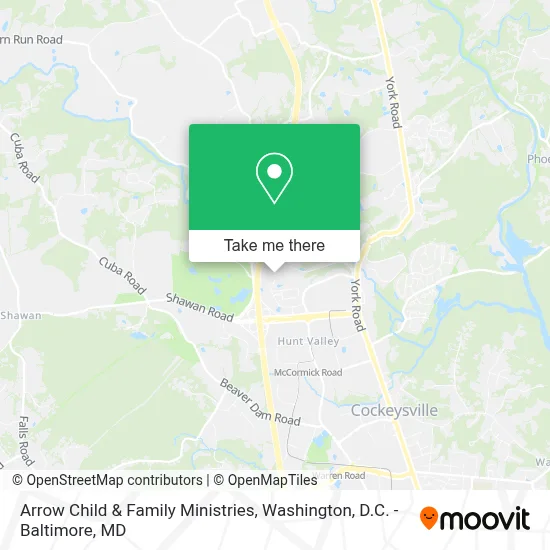 Arrow Child & Family Ministries map
