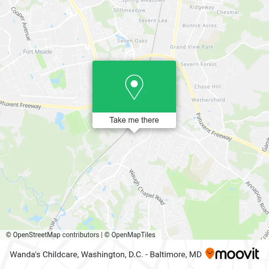 Wanda's Childcare map