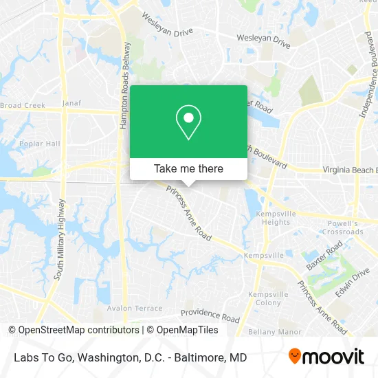 Labs To Go map