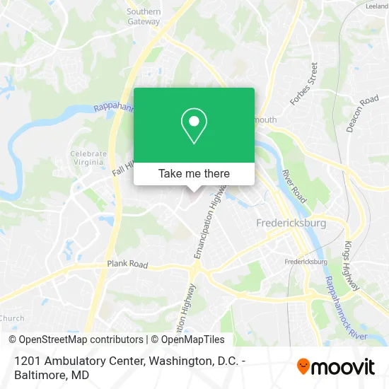 1201 Ambulatory Center map