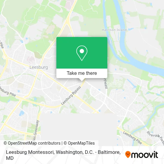 Leesburg Montessori map