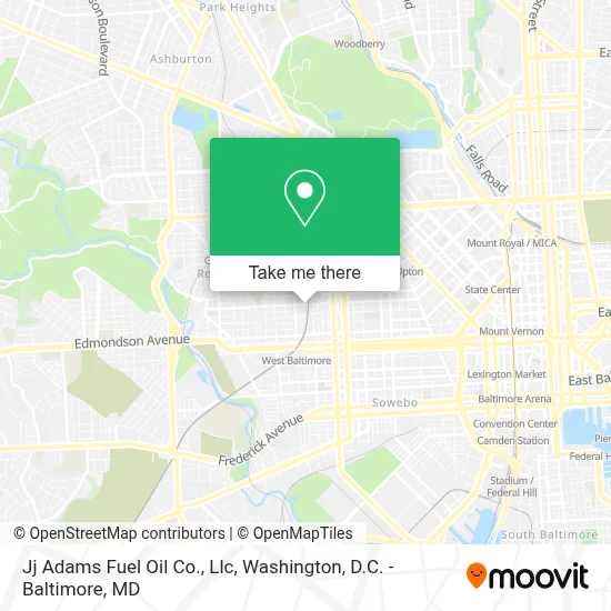 Jj Adams Fuel Oil Co., Llc map