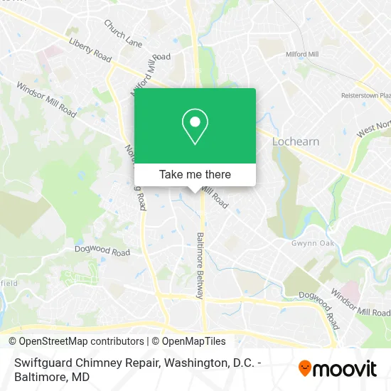 Swiftguard Chimney Repair map