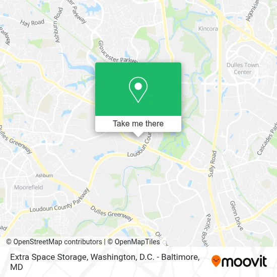 Extra Space Storage map