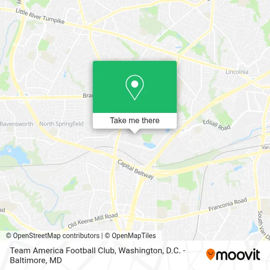 Team America Football Club map