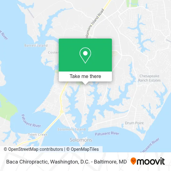 Baca Chiropractic map