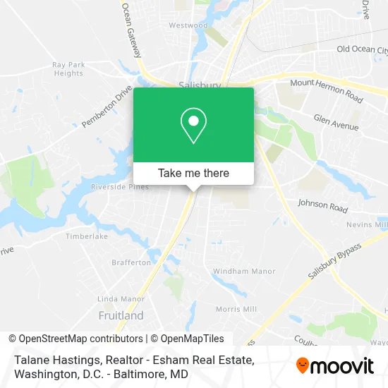 Talane Hastings, Realtor - Esham Real Estate map