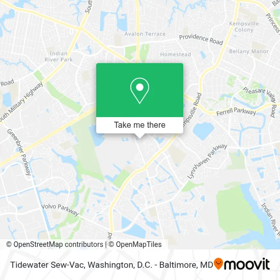 Tidewater Sew-Vac map