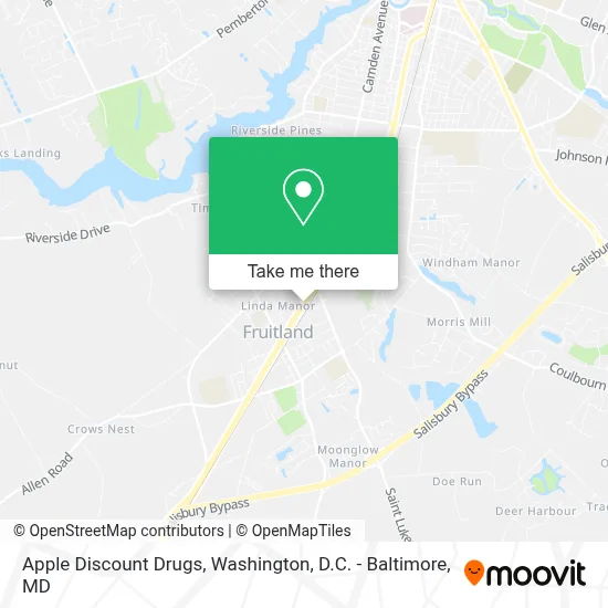 Apple Discount Drugs map
