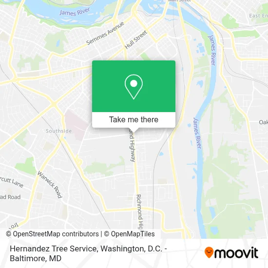 Hernandez Tree Service map