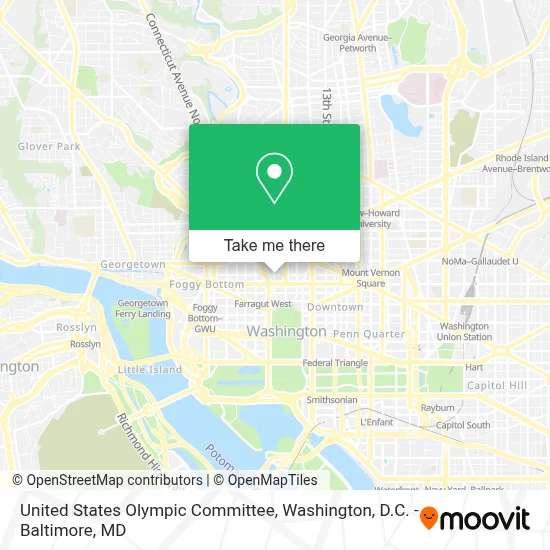 United States Olympic Committee map