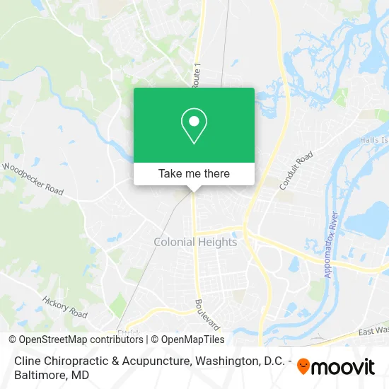 Cline Chiropractic & Acupuncture map