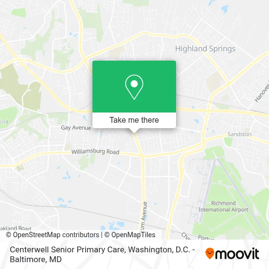 Centerwell Senior Primary Care map