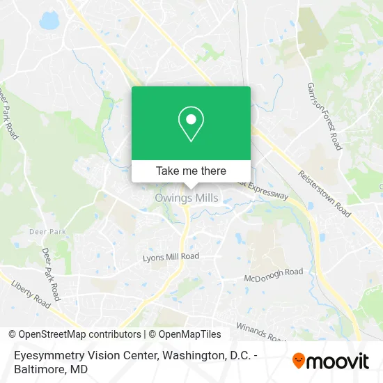 Eyesymmetry Vision Center map