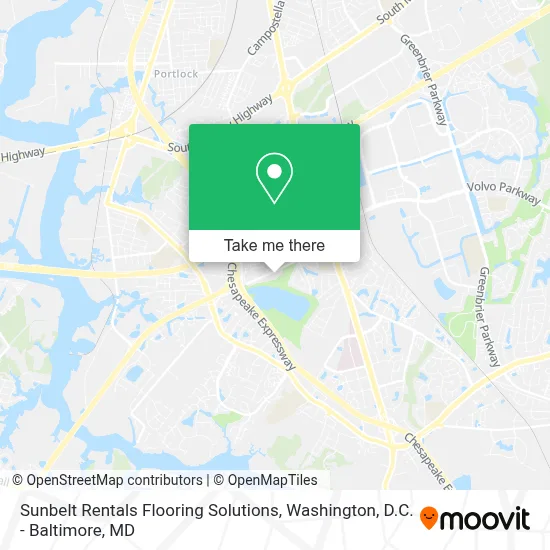 Sunbelt Rentals Flooring Solutions map