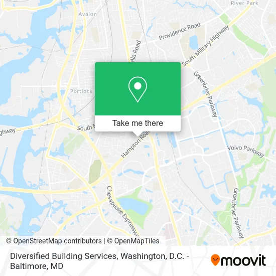 Diversified Building Services map