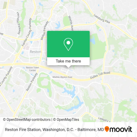 Reston Fire Station map