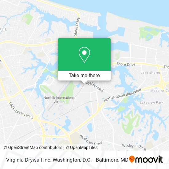 Virginia Drywall Inc map
