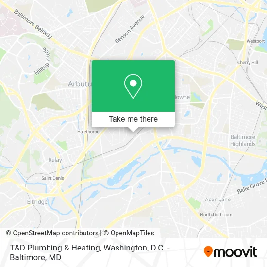 T&D Plumbing & Heating map