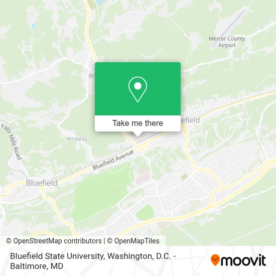 Bluefield State University map