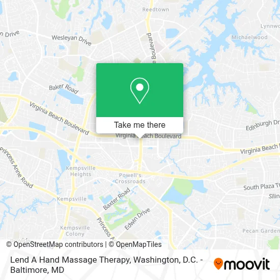 Lend A Hand Massage Therapy map