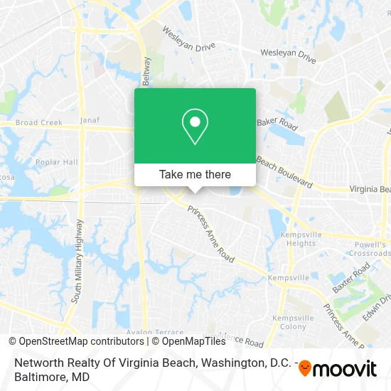 Networth Realty Of Virginia Beach map