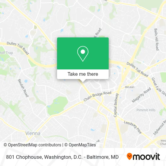 801 Chophouse map